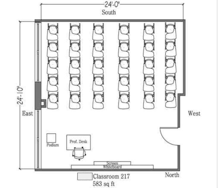 Traditional floorplan