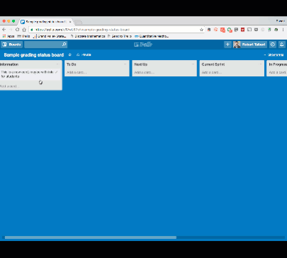 Set up a student-friendly grading status board using Trello