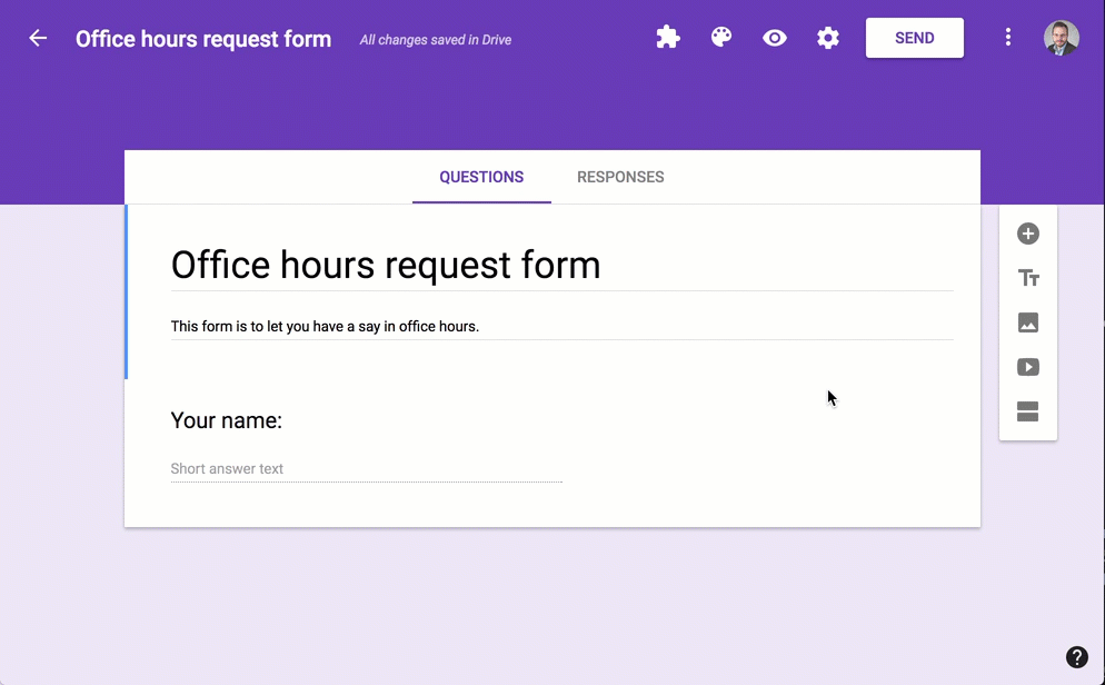 Office hours form